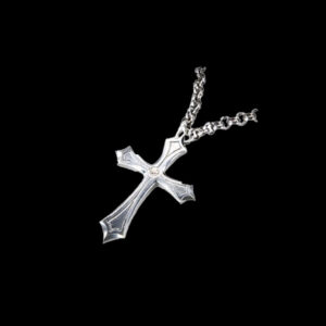 Cross white or black Diamond
